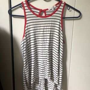 Red black and White Tank Top from Delia’s
